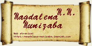 Magdalena Munižaba vizit kartica